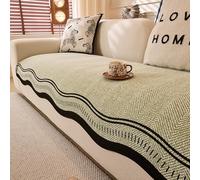 Housse de canapé pour Assise, antidérapante, Housse de canapé/jeté en Forme de L/U, Couvre Canape Protege,pour Le Salon,Vert,28 * 28in/70 * 70cm