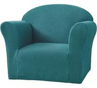 Housse De Canapé pour Enfants Extensible Jacquard, Housses De Canapé pour Enfant, 1 Place Souple Fauteuil Housse De Canapé Canapé Manteau pour Enfant, Tout-Petits, Bébé, Blue