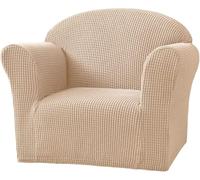 Housse De Canapé pour Enfants Extensible Jacquard, Housses De Canapé pour Enfant, 1 Place Souple Fauteuil Housse De Canapé Canapé Manteau pour Enfant, Tout-Petits, Bébé, Khaki