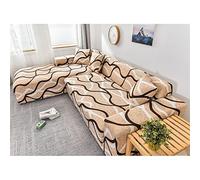 Housse de canapé pour salon Housse de canapé imprimé extensible Housse de canapé en L Housse de canapé d'angle Housse de canapé élastique résistante à l'usure Housse de canapé 1/2/3/4 places ( Color :