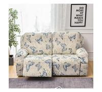 Housse de Canapé Relax Inclinable 1/2/3 Places avec Accoudoirs Housse de Fauteuil Inclinable Extensible 4/6/8 Pièces, Housse Canap Relax avec Poche Antidérapant Lavable ( Color : #28 , Size : 2 people