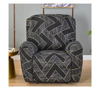 Housse de Canapé Relax Inclinable 1/2/3 Places avec Accoudoirs Housse de Fauteuil Inclinable Extensible 4/6/8 Pièces, Housse Canap Relax avec Poche Antidérapant Lavable ( Color : #25 , Size : 1 person