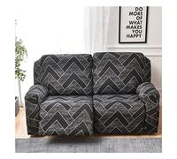 Housse de Canapé Relax Inclinable 1/2/3 Places avec Accoudoirs Housse de Fauteuil Inclinable Extensible 4/6/8 Pièces, Housse Canap Relax avec Poche Antidérapant Lavable ( Color : #25 , Size : 2 people