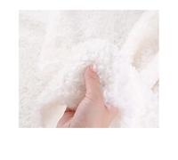 Housse de canapé, Rouleau de laine mouton douce à gros grain, imitation velours bouclé épais, 160 cm large, cachemire, for vêtements faits main et couture DIY(White,200CM X 160CM)