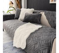 Housse de canapé sectionnelle en L 3, 2, 4 ou 1 Place, Couleur Unie, Velours, Style Nordique Moderne, matelassée, antidérapante, Protection de Meubles (Couleur : n° 19, Taille : 70 x 180 cm, 1 pièce)