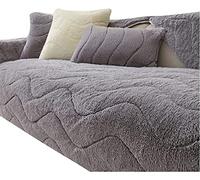 Housse de canapé sectionnelle en L 3, 2, 4 ou 1 Place, Couleur Unie, Velours, Style Nordique Moderne, matelassée, antidérapante, Protection de Meubles (Couleur : H, Taille : 90 x 180 cm, 1 pièce)