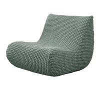 Housse de canapé simple à couverture complète - Housse de pouf texturé - Housse de pouf extensible et résistante aux rayures - Housse de canapé unie pour la maison, l'hôtel, le bureau - Housse de