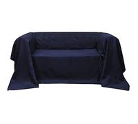 Housse de canapé - VIDAXL - Bleu Marine - 270x350 cm - Micro-suède - Lavable en Machine