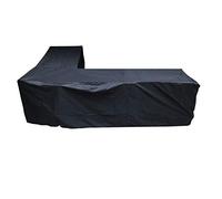 Housse de canapé XL 210D imperméable en forme de L - 3 x 3 m - Pour extérieur et intérieur - Résistante à la poussière et aux UV - Pour meubles de jardin