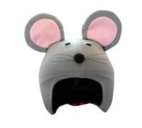 Coolcasc Housse de casque fantaisie Souris grise Taille unique