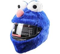 Housse De Casque De Moto, Housse De Casque De Moto en Peluche, Housse De Casque Amusante, Housse De Protection pour Casque De Moto, Couvre-Chef De Casque De Grenouille pour Hommes Et Femmes,Bleu,B