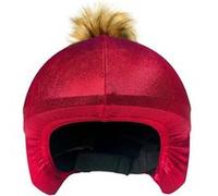 Coolcasc Housse de casque fantaisie Red brown pon-pon Taille unique