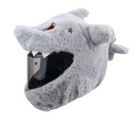 Housse de casque - Polyester en forme de requin - Coupe stretch - Coque de sécurité - Protection contre les intempéries et la poussière - Accessoire d'équitation élégant - Pour vélo de rue, scooter