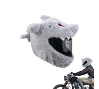 Housse de Casque Rigide en Peluche Requin - Protecteur de Casque Mignon, Design de Dessin animé Doux et Confortable, Absorption des Chocs en Toute sécurité | Idéal pour Les , Moto pour ,