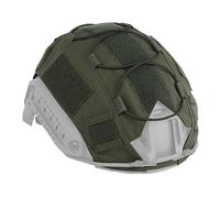 Housse De Casque Tactique en Nylon for Casques Fast, avec Panneaux Auto-agrippants Et Cordon Élastique, Disponible en Deux Tailles M/L.(Green,M)