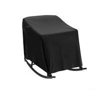 Housse de chaise à bascule d'extérieur compatible avec les modèles à bascule pivotants, offre une protection contre les intempéries et une performance ajustée (noir)