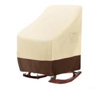 Housse de chaise à bascule d'extérieur en tissu Oxford imperméable résistant au vent et cordon de serrage pour une couverture sûre (PVC 600D)