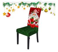 Housse de chaise à motif de Noël | Housses de siège amovibles et lavables pour maison, dîner, Noël, banquet, fête, festival