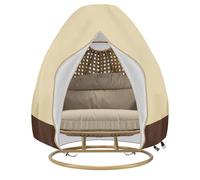 Housse de chaise à œuf double, 420D Oxford Housse de chaise à œuf imperméable, 230 X 200cm Housse de chaise à œuf suspendue, pour la plupart des chaises à œuf double, Housse de mobilier d'extérieur(Be