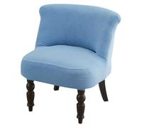 Housse de Chaise Appoint Extensible sans Accoudoirs, en Jacquard, Moderne, pour Salon, Bureau, Chambre à Coucher, 1 Pièce, Bleu Ciel
