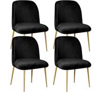 Housse de Chaise Arc de Coquille 1/2/4 Pieces Extensible Velours Housse de Chaise Salle à Manger Scandinave Lavable Couverture de Chaise Protecteur, pour Salon Bureau,Mariage (Color : #3, Size : 4 p