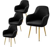 Housse de Chaise avec Accoudoirs Extensible 1/2/4/6 Housse Chaises De Dossier Bureau Fauteuil Jacquard Couverture De Chaise De Salle à Manger Scandinave, pour Salon,Mariage,Restaurant