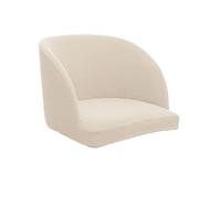 Housse de Chaise Avec Accoudoirs Extensible Couverture Noir Chaise Scandinave Lot de 4/6/2 Housse Pour Fauteuil de Bureau Couvre de Chaise Pour Cuisine Dossier Incurvé Recouvre Chaise Pivotantc(V,1PCS