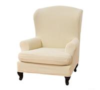 Housse de chaise chic Allseason pour un style sans effort et une protection complète dans votre espace de vie (beige)