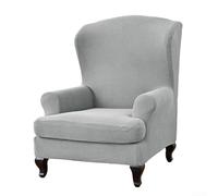 Housse de chaise chic Allseason pour un style sans effort et une protection complète dans votre espace de vie (gris clair)