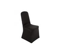 Housse de chaise de banquet noire