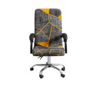 Housse de Chaise de Bureau Extensible,1 Piece Moderne Couverture de Fauteuil de Bureau Rotatif Chaise Pivotante Lavable Amovible,Revtement de Chaise d