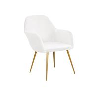 Housse de chaise de coiffeuse blanche moderne du milieu du siècle, fauteuil rembourré pour salon, salle à manger et chambre à coucher, 1 pièce, protection de meubles élégante et durable