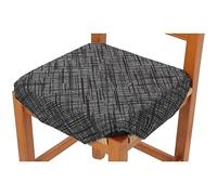 Housse de Chaise de Cuisine rembourrée Coussin avec Rabats CARTIERE - Nero, Individuel PIÈCE