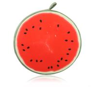 Housse de chaise de jardin confortable en tissu peluche et décoration unique en forme de fruit, idéale pour lire, regarder et se détendre (pastèque)