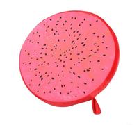 Housse de chaise de jardin en peluche avec décoration ronde en forme de fruit pour se détendre, lire et regarder les activités avec impression sur un seul côté (fruit du dragon)