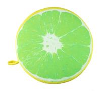 Housse de chaise de jardin en tissu peluche et forme de fruit ronde avec intérieur en mousse rembourrée pour se détendre et décorer (vert orange)