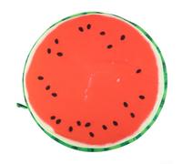 Housse de chaise de jardin ronde en peluche 40 cm douce en forme de fruit Décoration extérieure (pastèque)