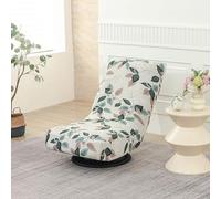 Housse de Chaise de Jeu Tournante - Protège-Siège Reclinable avec Motifs pour Fauteuil Rocker, Housse Élastique pour Canapé d'Appoint Pliant, Protection Siège Salon(Leaf-#e,1PCS)