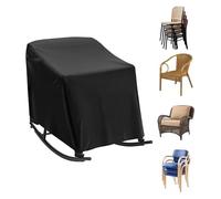 Housse de chaise de patio - Tissu Oxford - 70 x 99 cm - Résistante aux intempéries et coupe-vent - Housse de protection réglable pour fauteuil inclinable - Pour jardin, cour, balcon, ferme, cour