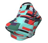 Housse de chaise de poussette/couverture d'allaitement à rayures polyvalente, spécialement conçue pour votre bébé