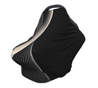 Housse de chaise de poussette/couverture d'allaitement polyvalente avec courbes abstraites, spécialement conçue pour votre bébé