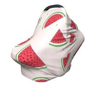 Housse de chaise de poussette/couverture d'allaitement polyvalente motif pastèque rose, spécialement conçue pour votre bébé