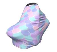 Housse de chaise de poussette/couverture d'allaitement polyvalente, motif tatouage sirène, spécialement conçue pour votre bébé