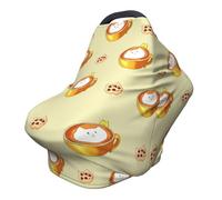 Housse de chaise de poussette/d'allaitement polyvalente avec motif chat de dessin animé, spécialement conçue pour votre bébé