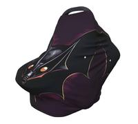 Housse de chaise de poussette polyvalente avec motif chauve-souris fantôme noir, spécialement conçue pour votre bébé