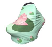 Housse de chaise de poussette polyvalente imprimée avec fleurs de lotus qui attendent de fleurir - Spécialement conçue pour votre bébé