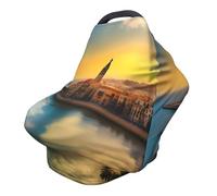 Housse de chaise de poussette polyvalente imprimée Sunset in Barcelona - Spécialement conçue pour votre bébé