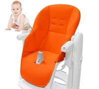 Housse De Chaise De Salle À Manger Bébé - Housse En Cuir Pu Pour Chaise De Salle À Manger Pour Bébé | Coussin De Chaise Haute, Léger Et Respirant | Convient Pour Peg Perego Tatamia - Facile À Nettoyer