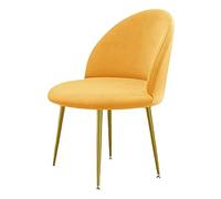 Housse de chaise de salle à manger élégante en velours extensible avec dossier rond lavable pour salle à manger ou bureau - Convient pour 2/4/6 pièces - A2