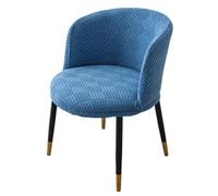 Housse de chaise de salle à manger extensible et moderne avec dos incurvé pour cuisine, café, hôtel, fête, banquet - 1 pièce